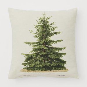 H&M Printed Fir Tree Cushion Cover